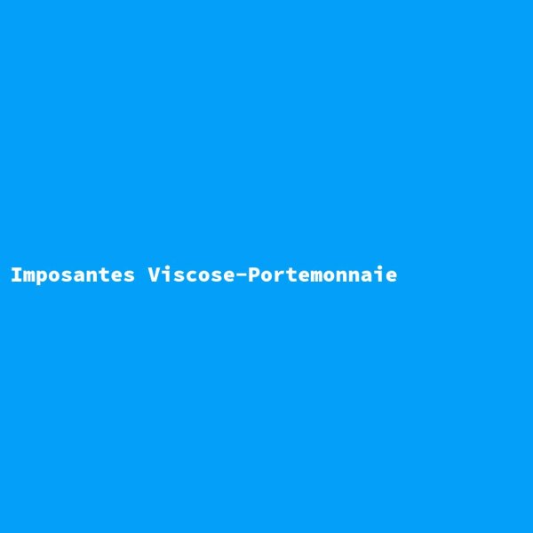 Imposantes Viscose-Portemonnaie