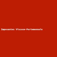 Imposantes Viscose-Portemonnaie