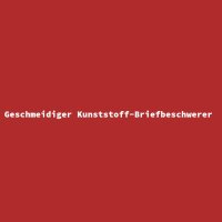 Geschmeidiger Kunststoff-Briefbeschwerer