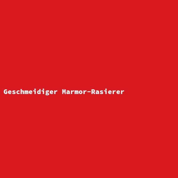 Geschmeidiger Marmor-Rasierer