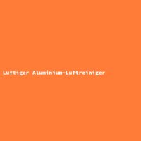 Luftiger Aluminium-Luftreiniger