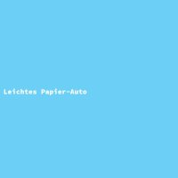 Leichtes Papier-Auto