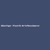 G&uuml;nstiger Plastik-Briefbeschwerer