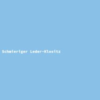 Schmieriger Leder-Klositz