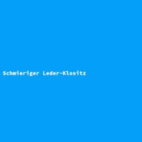 Schmieriger Leder-Klositz