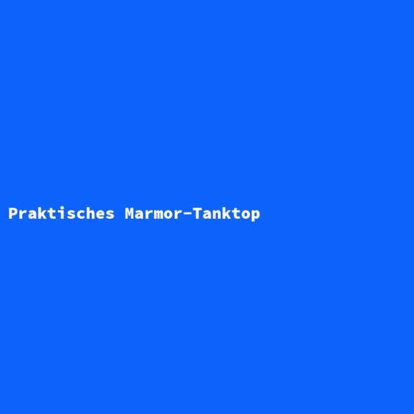 Praktisches Marmor-Tanktop