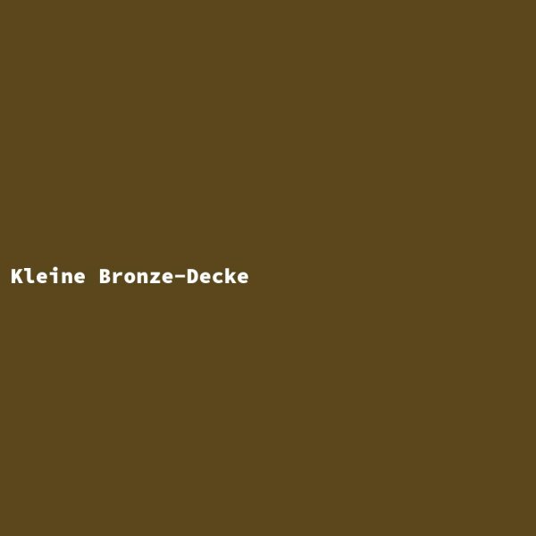 Kleine Bronze-Decke