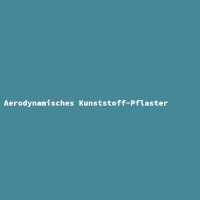 Aerodynamisches Kunststoff-Pflaster