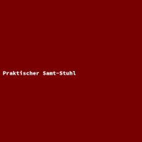 Praktischer Samt-Stuhl