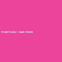 Praktischer Samt-Stuhl
