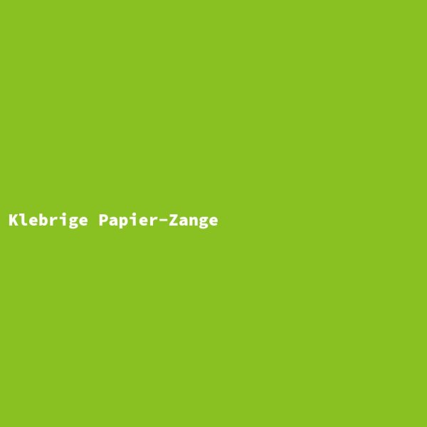 Klebrige Papier-Zange