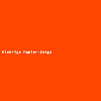 Klebrige Papier-Zange