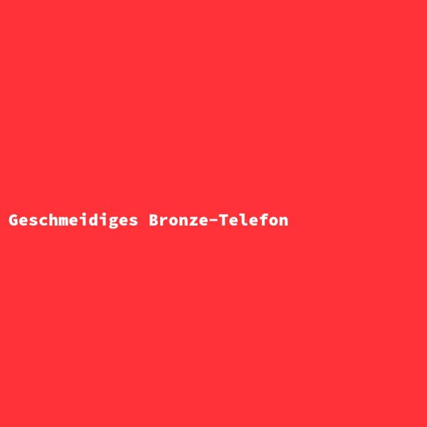 Geschmeidiges Bronze-Telefon