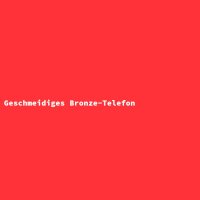 Geschmeidiges Bronze-Telefon