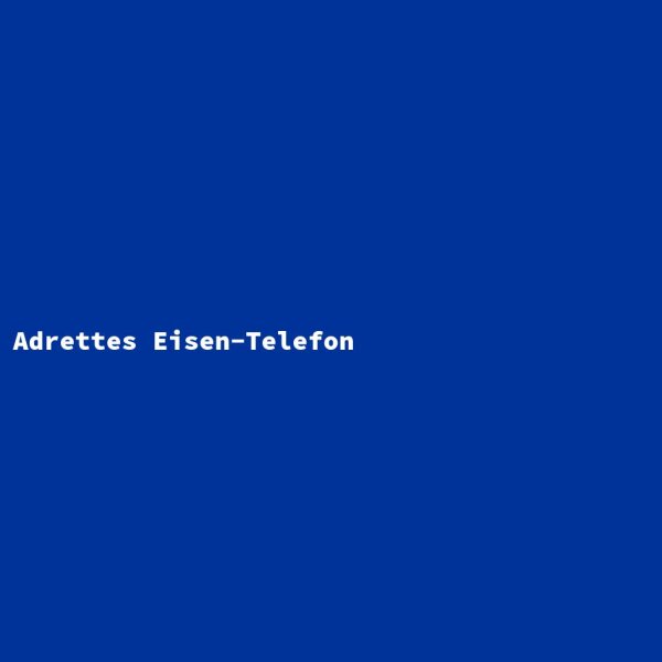 Adrettes Eisen-Telefon